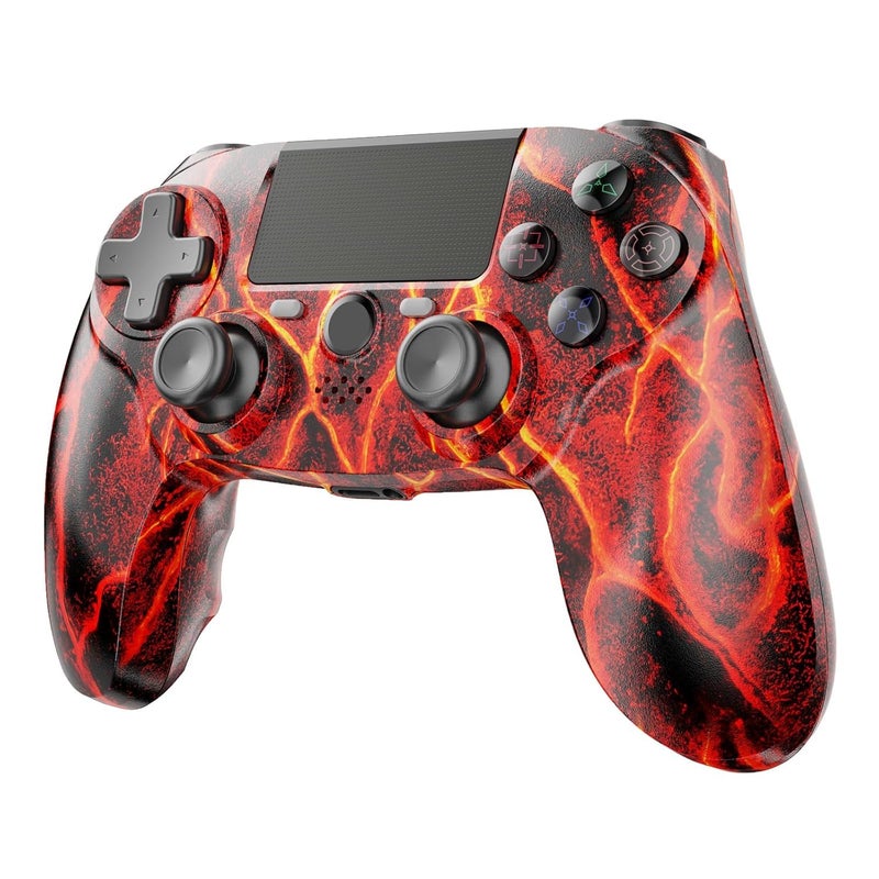 CNH Wireless Controller for PS4,compatible with ps4/slim/pro and windows pc 6-Axis Gyro/Multi Touch Pad/3.5mm Audio Jack/800mAh Battery and Speaker (red) - Image 1